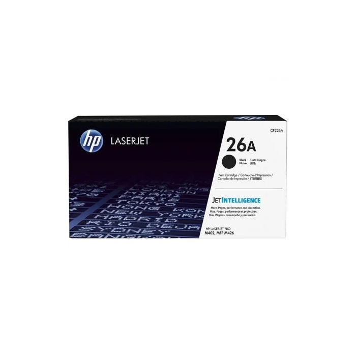 HP LaserJet Pro M402/426 Toner Negro nº26A 3.100 paginas Capacidad estandar