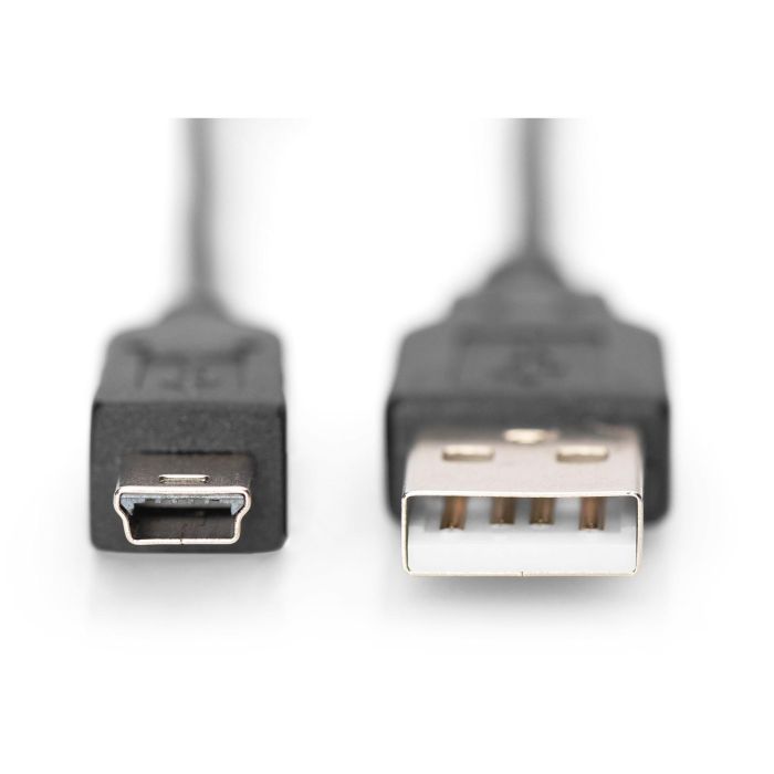 Digitus Cable de Conexión USB 2.0 Tipo A - Mini B Macho/Macho 1m Negro 1