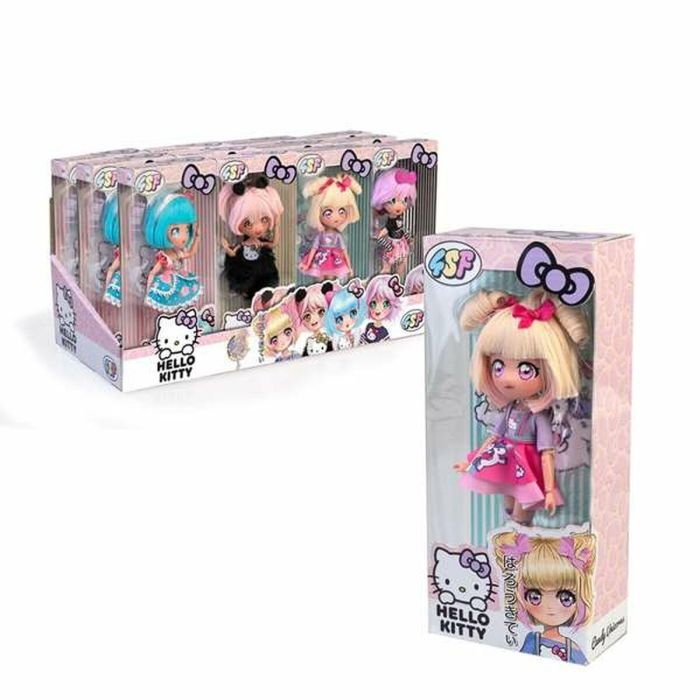 Muñeca hello kitty con15 puntos de articulacion y accesorios 19.5 cm. - modelos surtidos 2