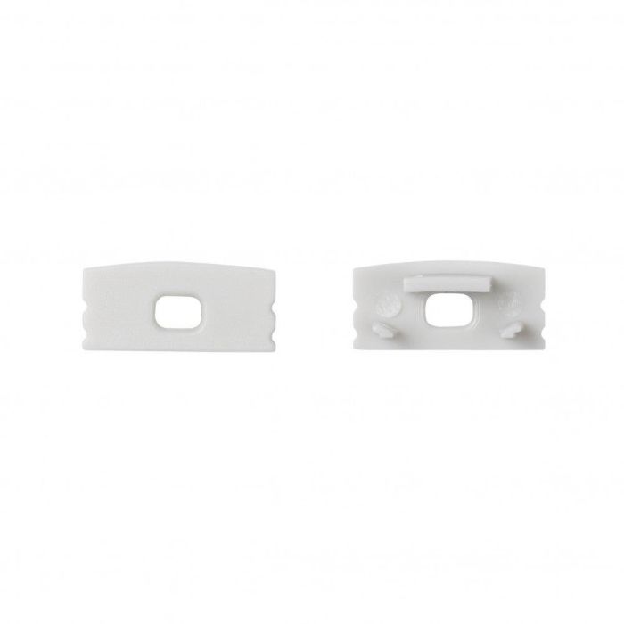 Greenice SU-A1707 Tapa Final para Perfil LED con Agujero; Accesorio de Iluminación para Tiras de Luz Flexibles y Rígidas, Proyectos Decorativos