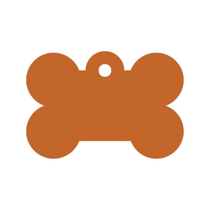 Placa identificativa para collar Imarc Bone Naranja