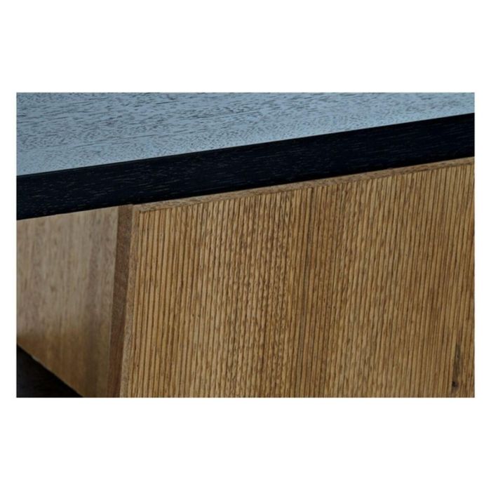 DKD Home Decor Buffet Mueble de Salón Alvin Moderno Negro Natural en Fresno y Hierro con 1 Cajón y 2 Puertas 160x40x75 cm 4 DKD Home Decor Buffet Mueble de Salón Alvin Moderno Negro Natural en Fresno y Hierro con 1 Cajón y 2 Puertas 160x40x75 cm 4