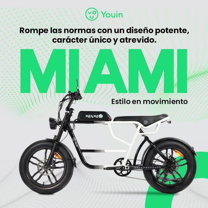 Bicicleta Eléctrica Youin BK7000 MIAMI 250 W 20" 1