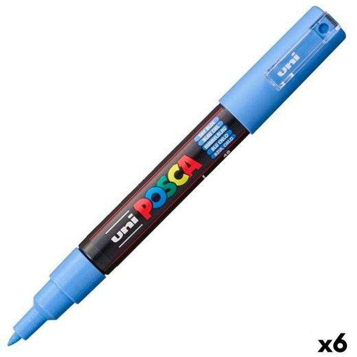 Rotuladores POSCA PC-1M Azul cielo (6 Unidades) Rotuladores POSCA PC-1M Azul cielo (6 Unidades)