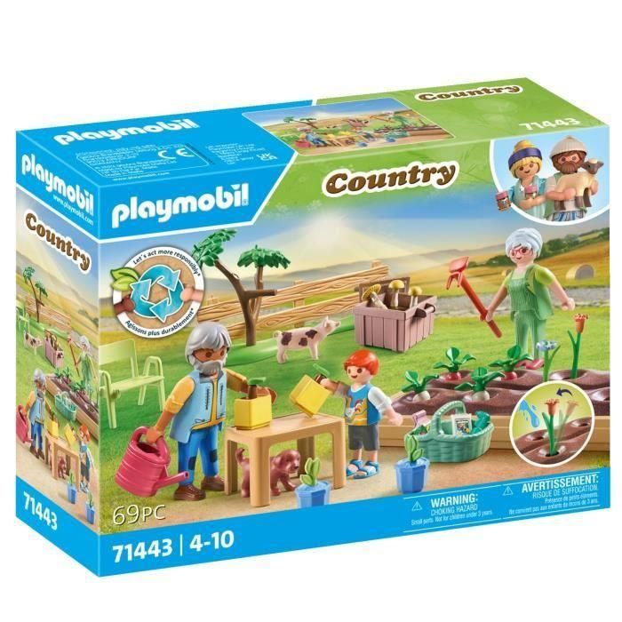 PLAYMOBIL 71443 Los abuelos y la huerta - Campo - A partir de 4 años