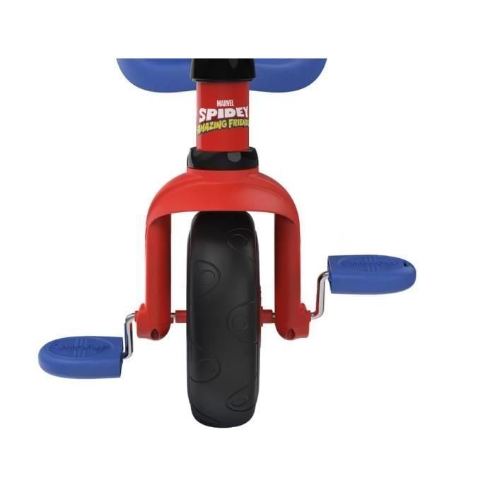 Smoby SMO3032167403377 Triciclo Be Fun Spidey Escalable 15 Meses a 3 Años Bastón Parental Regulable 3 Posiciones Cinturón Seguridad 2