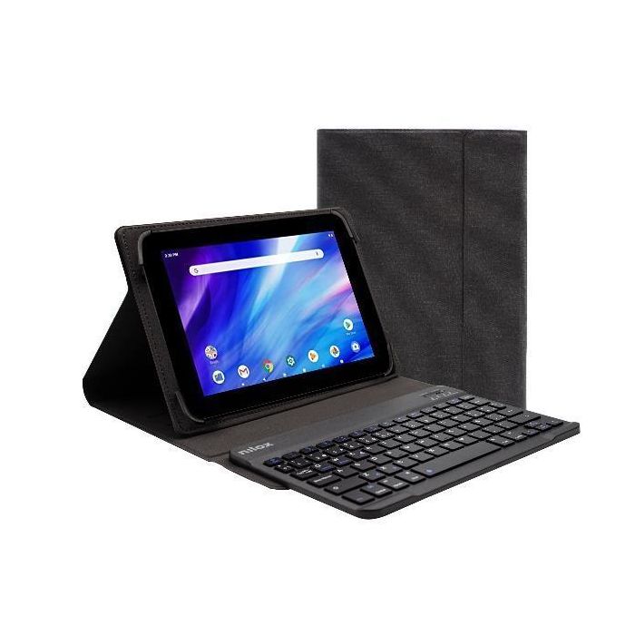 Nilox Funda para Tablet de 9,7" a 10,5" con Teclado Bluetooth Extraíble Negro