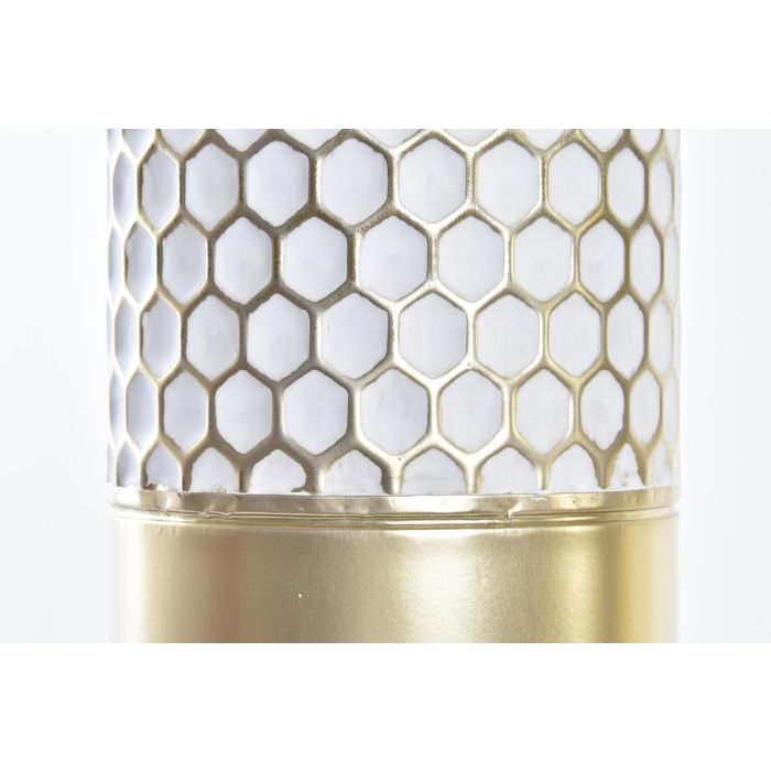 Jarron Oriental DKD Home Decor Dorado Blanco 14 x 49 x 14 cm (2 Unidades) 1 Jarron Oriental DKD Home Decor Dorado Blanco 14 x 49 x 14 cm (2 Unidades) 1