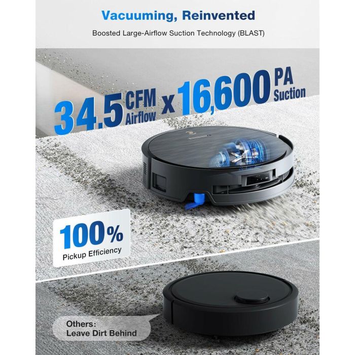 Ecovacs DEEBOT X9 PRO OMNI Aspiradora Robot - 16600 Pa - Tecnología BLAST - Autolimpieza Instantánea 11