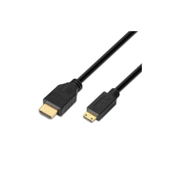 AISENS - CABLE HDMI A MINI HDMI ALTA VELOCIDAD / HEC, A/M-C/M, NEGRO, 1.8M AISENS - CABLE HDMI A MINI HDMI ALTA VELOCIDAD / HEC, A/M-C/M, NEGRO, 1.8M
