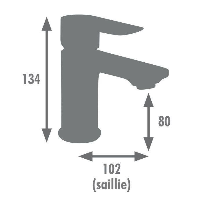 Edouard Rousseau AAAQX09942 Mezclador de lavabo NAYAK Grafito mate 2 Edouard Rousseau AAAQX09942 Mezclador de lavabo NAYAK Grafito mate 2