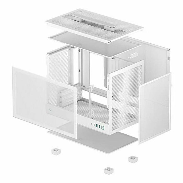Deepcool Caja Ordenador Gaming Mini-ITX CH160, Blanco, Compatible con Tarjetas Gráficas hasta 30.5 cm, Panel de Vidrio Templado 6 Deepcool Caja Ordenador Gaming Mini-ITX CH160, Blanco, Compatible con Tarjetas Gráficas hasta 30.5 cm, Panel de Vidrio Templado 6