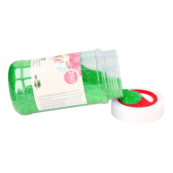 Liderpapel Purpurina fantasia verde pastel bote 250 gr 3