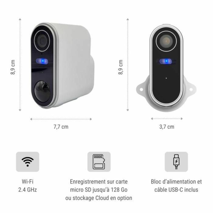 Konyks AAACF47440 Cámara de vigilancia exterior inalámbrica con panel solar Camini Air 2 Solar 1 Konyks AAACF47440 Cámara de vigilancia exterior inalámbrica con panel solar Camini Air 2 Solar 1