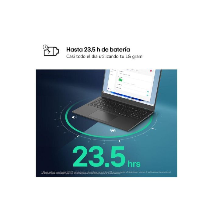 LG 16Z90RU-G.AA55B Portátil Gram 16" IPS WQXGA, Intel Core i5-1334U, 16GB RAM, 512GB SSD, Windows 11, Ligero 1.2kg 5 LG 16Z90RU-G.AA55B Portátil Gram 16" IPS WQXGA, Intel Core i5-1334U, 16GB RAM, 512GB SSD, Windows 11, Ligero 1.2kg 5