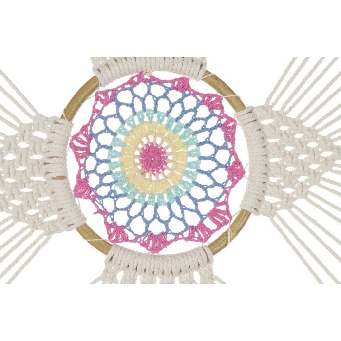 Atrapasueños Boho DKD Home Decor Blanco Multicolor 1 x 145 x 52 cm 3