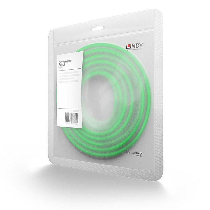 Lindy 0.5m Cat.6 U/UTP Network Cable, Green 2 Lindy 0.5m Cat.6 U/UTP Network Cable, Green 2