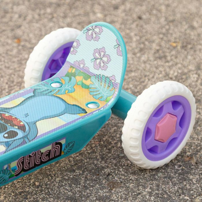 Patinete Stitch Goma Metal Plástico Azul 9