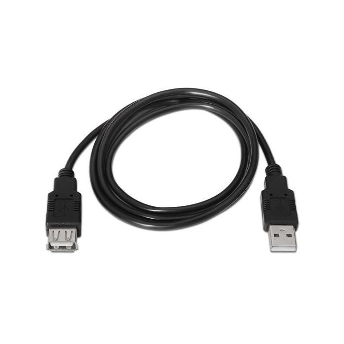 Aisens Cable Usb 2.0 Tipo A-M - A-H Negro 1,0M