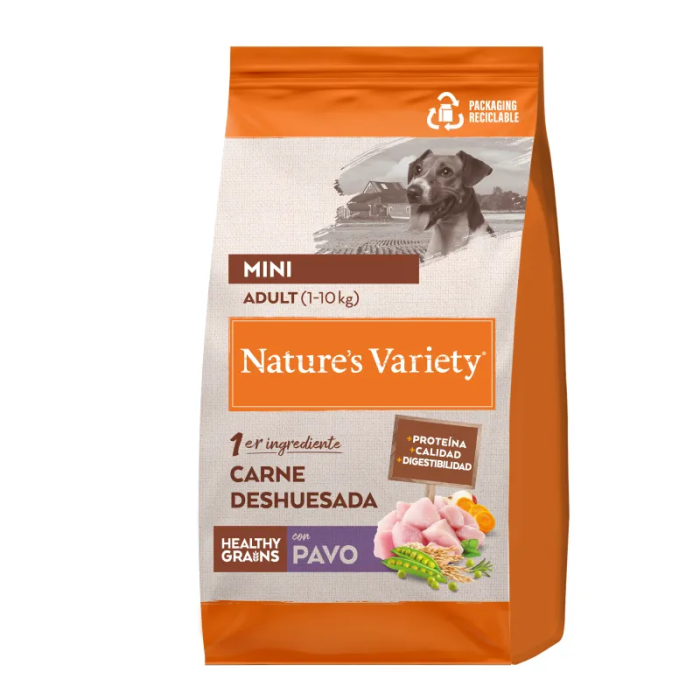 Nature'S Variety Dog Healthy Grain Mini Adult Pavo 3 kg