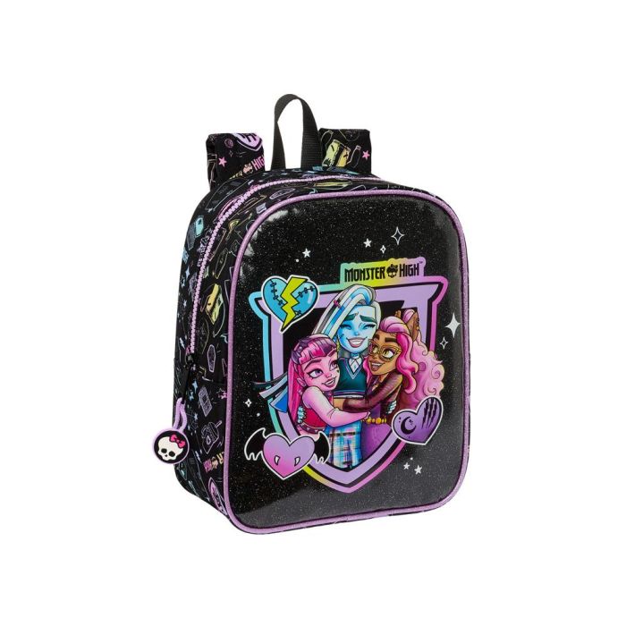 Mochila Infantil Monster High Negro 22 x 27 x 10 cm