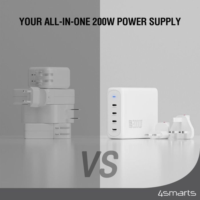 4smarts Ladegert GaN Flex Pro 200W 4 USB-C. wei 3 4smarts Ladegert GaN Flex Pro 200W 4 USB-C. wei 3