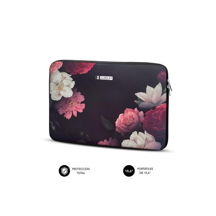 SUBBLIM Trendy Sleeve Neo Flowers 15,6" 1