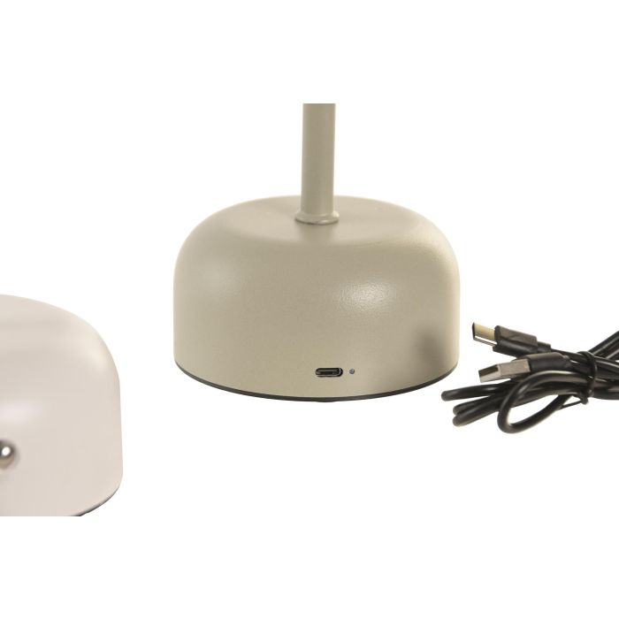 DKD Home Decor Lampara Tactil Beige Blanco Led 16x30x16 cm (4 Unidades)