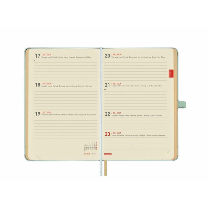 Agenda Finocam Minimal Turquesa A6 10 x 15 cm 2024-2025 2