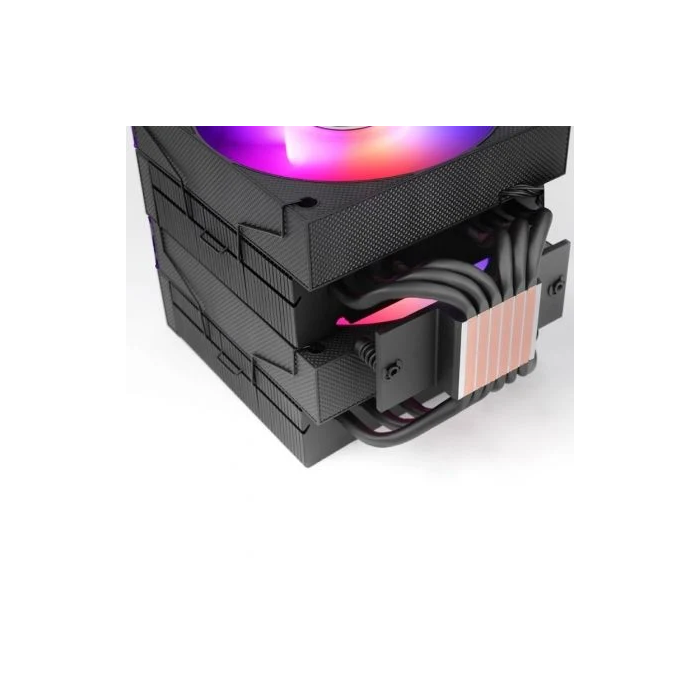 Mars Gaming MCPU-X26 Disipador CPU Dual Tower con 2 Ventiladores ARGB Infinity Mirror, 6 Heatpipes HCT, Hasta 350W TDP, Compatible con Intel LGA 1851/1700 y AMD AM5/AM4 4