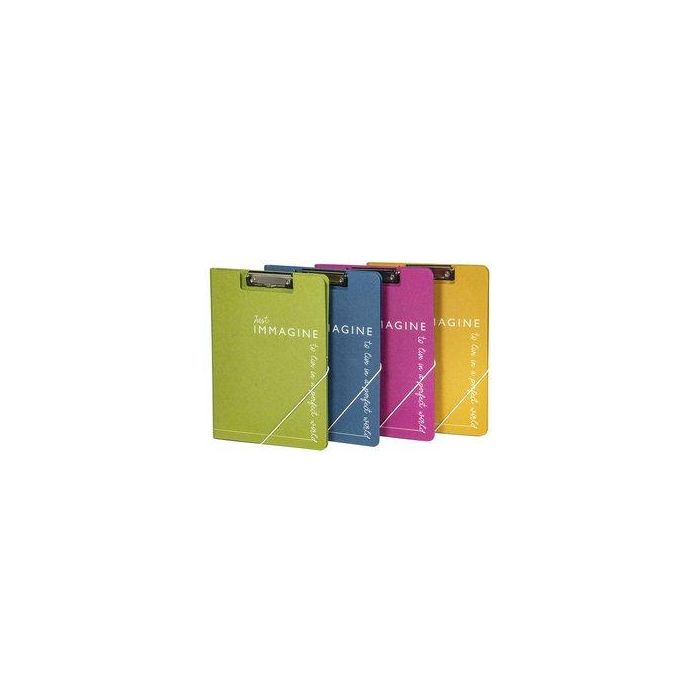 Carpeta Con Pinza Miniclip Superior Carchivo Immagine Carton Reciclado A4 Con Tapa Fucsia 3 unidades