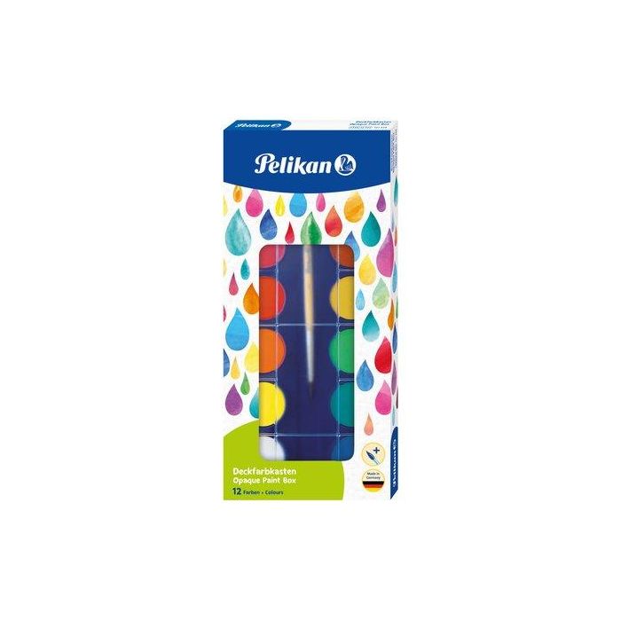 Acuarelas Pelikan F355/12 Escolar Estuche De 12 Con Pincel (721324)