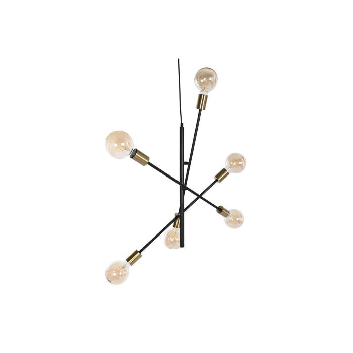 Lampara Techo Moderno DKD Home Decor Negro Dorado 52 x 50 x 60 cm 4 Lampara Techo Moderno DKD Home Decor Negro Dorado 52 x 50 x 60 cm 4