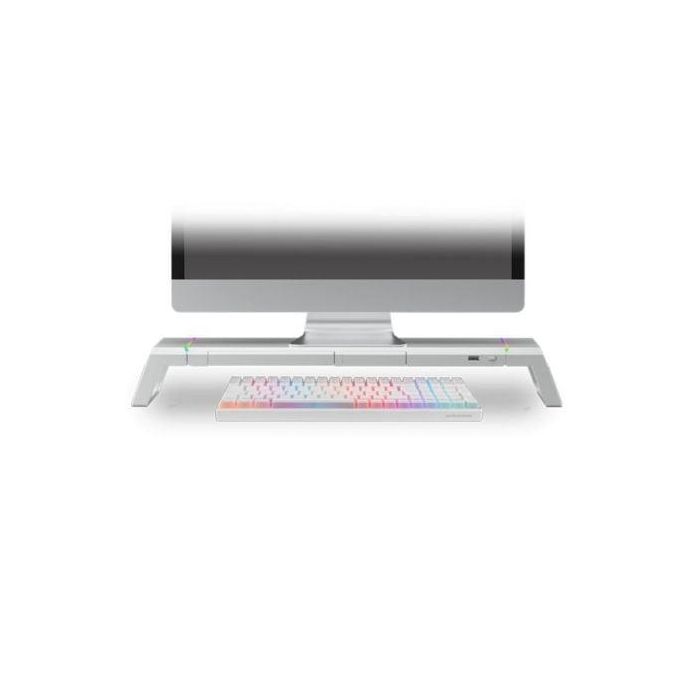 Soporte Gaming para Monitor Mars Gaming MGS-ONE/ hasta 30 kg/ Blanco 4