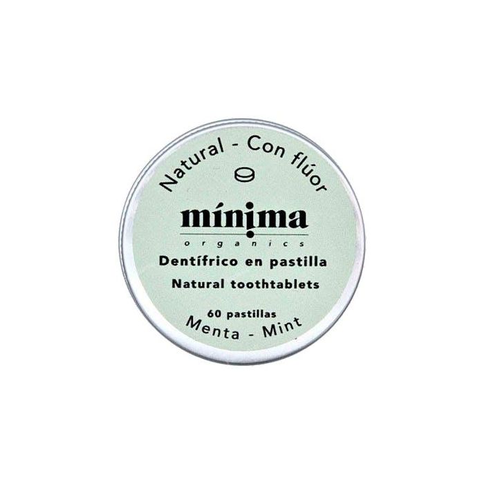 Dentifrico En Pastilla Menta Con Fluor  Lata 60 Unidades Dentifrico En Pastilla Menta Con Fluor  Lata 60 Unidades