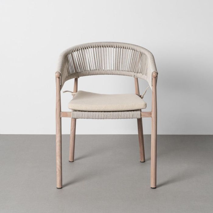 Silla Acero-Rattán Pe Exterior 57 X 58 X 77 cm