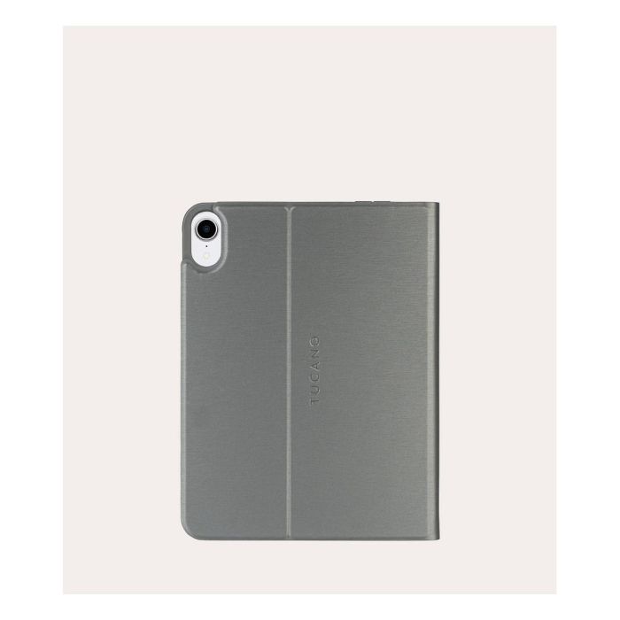 Tucano Metal Folio Hartschalencase para iPad mini 6th Gen (8.3") con Portabolígrafo, Gris Espacial