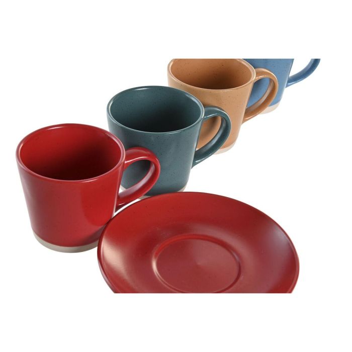 Cafe Basicos DKD Home Decor Verde Rojo 14 x 2 x 14 cm Set de 6 1