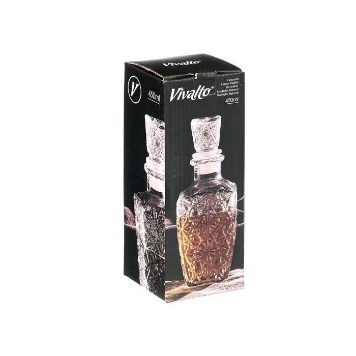 Licorera Tallada Estrella 450Ml Vivalto 8X20CM (18 Unidades) 2 Licorera Tallada Estrella 450Ml Vivalto 8X20CM (18 Unidades) 2
