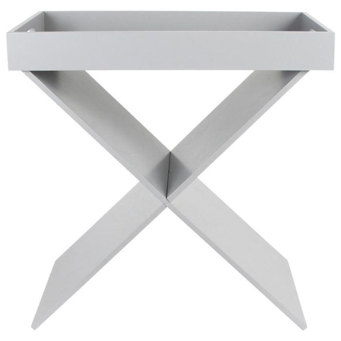 Home Deco Factory Mesa Bandeja Desmontable Gris 46x32 cm h.48,5 cm 4