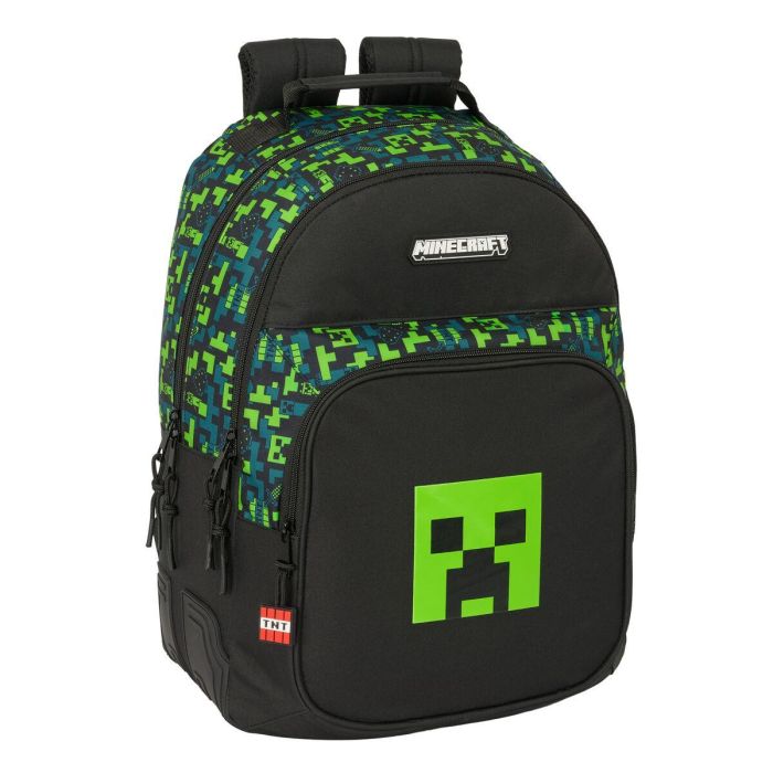 Mochila Escolar Minecraft Tnt Multicolor 32 x 42 x 15 cm