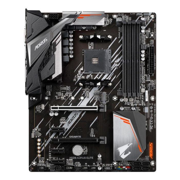 Gigabyte A520 AORUS ELITE Placa Base para AMD Ryzen Serie 5000 AM4, Soporte DDR4 4733MHz (OC), Ranura PCIe 3.0 M.2, USB 3.2 Gen2, Gigabit Ethernet LAN 2