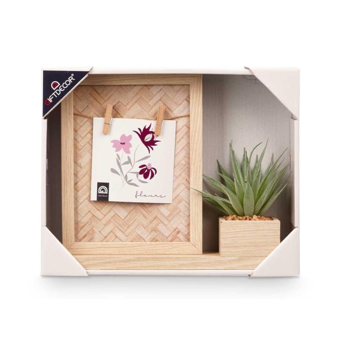 Portafoto 10X10Cm Con Planta Giftdecor (8 Unidades) 2 Portafoto 10X10Cm Con Planta Giftdecor (8 Unidades) 2