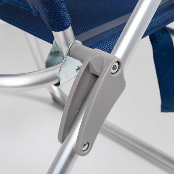Silla playa plegable aluminio 6 pisiciones 47x60x94 cm con asa. 1 Silla playa plegable aluminio 6 pisiciones 47x60x94 cm con asa. 1