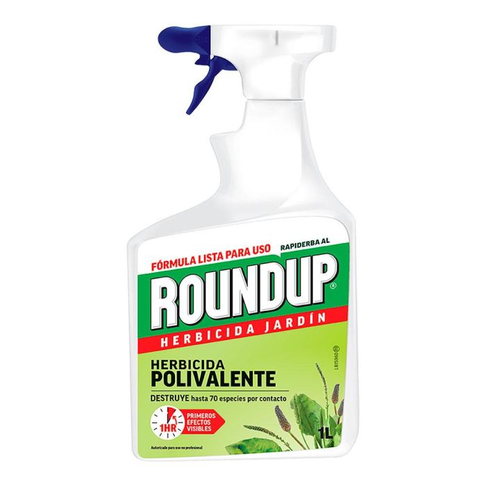 Massó Herbicida Eco Garden Pistola Roundup 1L - No Selectivo, Elimina Malas Hierbas y Musgo, Replantar en 24H Massó Herbicida Eco Garden Pistola Roundup 1L - No Selectivo, Elimina Malas Hierbas y Musgo, Replantar en 24H