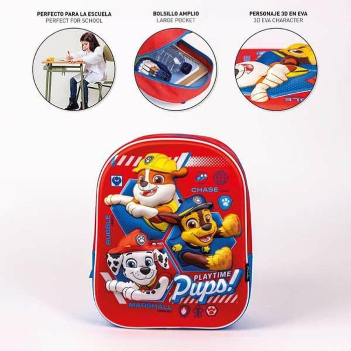 Mochila infantil 3D paw patrol 25x31x10 cm 5