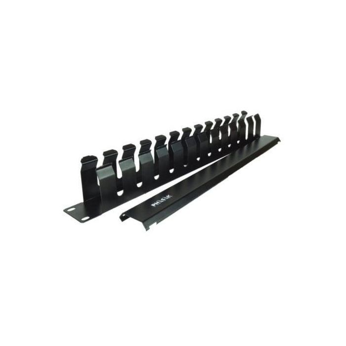 PHASAK Panel frontal guia cables 19" 1U con cepillo PHASAK negro PHASAK Panel frontal guia cables 19" 1U con cepillo PHASAK negro