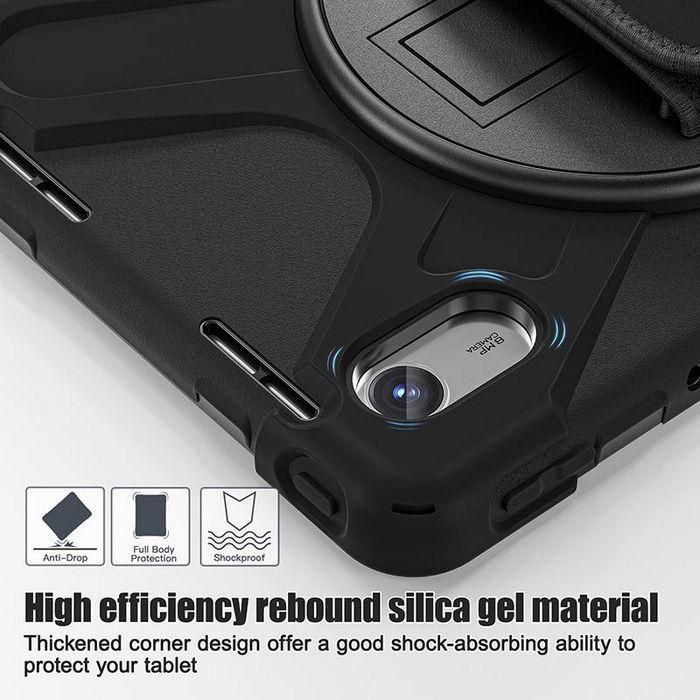 eSTUFF Funda AUSTIN Defender para Lenovo TAB M11 2024 / K11 2024 Negra, Antigolpes con Soporte Giratorio y Correa 2 eSTUFF Funda AUSTIN Defender para Lenovo TAB M11 2024 / K11 2024 Negra, Antigolpes con Soporte Giratorio y Correa 2
