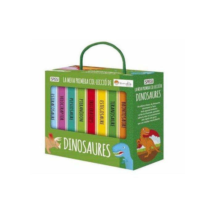 Mi Primera Biblioteca Sassi Manolito Books Els Dinosaures - Catalan (8 Libros De 10 Pag.) (+2 Años)