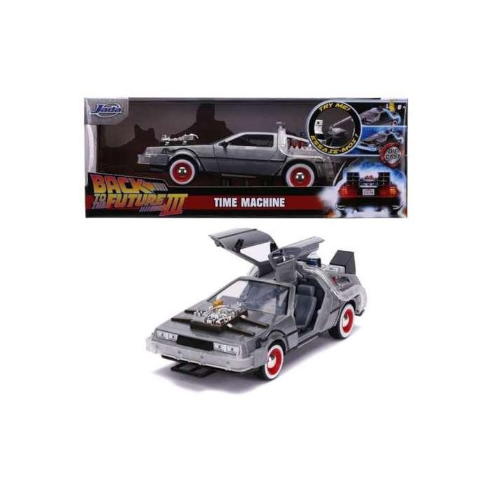 Coche de metal dlorean regreso al futuro iii con luz escala 1:24 30x15x11 cm 8 Coche de metal dlorean regreso al futuro iii con luz escala 1:24 30x15x11 cm 8